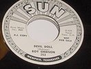 ROY ORBISON on DJ SUN 353 DEVIL DOLL 45 RPM RECORD
