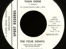 NORTHERN SOUL 45- THE FOUR SONICS Near Mint US PROMO 7