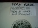 MEN AT WORK. LIVE IN CONCERT. DOUBLE LP. RARE.