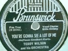 5) 78 RPM BILLIE HOLIDAY w TEDDY WILSON BRUNSWICK 8281