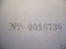 Beatles White Album Stereo 1st Pressing # 0016736