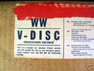 V-Disc V Disc 78 WWII Box WW rare UN-OPENED