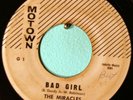 Motown 45 The Miracles Bad Girl RARE G 1