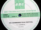 LINDISFARNE/CHAS & DAVE BBC Transcription Disc LP 1983