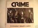Punk rock 45rpm record CRIME: Hot Wire My Heart