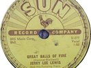 JERRY LEE LEWIS Great Balls of Fire SUN 78 RPM