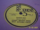 R&B 78 Sonny Jackie Wilson Billy Mitchell 'Danny Boy'