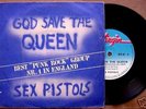 SEX PISTOLS God Save The Queen RARE PUNK 7