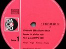 ELECTROLA / DACAPO BACH VIOLIN SOLO SZERYNG 3 LP NM