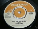 David Bowie - Love You Till Tuesday DM 135 UK 7