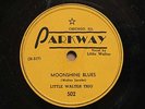 LITTLE WALTER TRIO Rare PARKWAY 78 Moonshine Blues