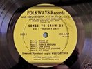 WOODY GUTHRIE SONGS TO GROW ON RARE '50 FOLKWAYS 10