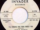 LYDIA PENSE northern soul 45 INVADER 401 I'll Forgive..