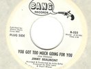 JIMMY BEAUMONT  You Got Too Much    NORTHERN SOUL 45