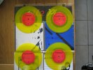u2 : 4 u2 play yellow vinyl 4x 7'' very rare