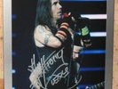 RED HOT CHILI PEPPERS - SIGNED & FRAMED ANTHONY KIEDIS