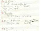 ROLLING STONES MICK JAGGER HAND WRITTE SET LIST 1976