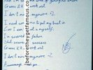 Handwritten lyrics Newton Faulkner BTGF Charity signed