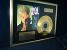 goldene Schallplatte gold LP Record    -   BILLY IDOL