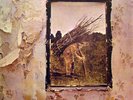 LED ZEPPELIN IV Zoso Symbols white label promo LP