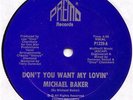 RARE PRIVATE BOOGIE  MICHAEL BAKER 'DON'T YOU WANT' 12