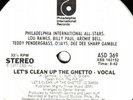 PHIL. INT. ALL STARS b/w MFSB - CLEAN UP THE GHETTO 12