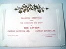 (BEATLES) ORIGINAL 1964 CAVERN CLUB CHRISTMAS CARD