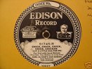 Edison Diamond Disc Harry Reser Hot Jazz  78 RPM Record