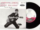 TRES RARE EP :  HALLYDAY écrit  HALLIDAY  ( 1ère poch )