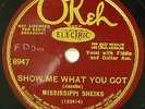 MISSISSIPI SHEIKS Kitty Cat Blues OKEH 8947 78RPM