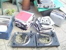 two turntables and 300+ dance, house and garage records