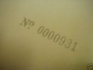 THE BEATLES.  WHITE ALBUM.  MONO. VERY LOW NUMBER.