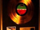 LED ZEPPELIN-GOLDENE SCHALLPLATTE-GOLD RECORD-VINYL