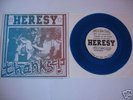 HERESY RARE THANKS 7'' E.P LARM SPAZZ GISM SIEGE DOOM