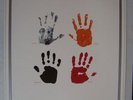 U2 HAND PRINTS BEAUTIFUL RARE SILKSCREEN POSTER PRINT 