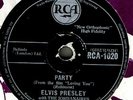 2 ELVIS PRESLEY RECORDS * PARTY & JAILHOUSE ROCK *  78s