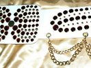 elvis style jeweled asteroid belt  for 70s jumpsuit
