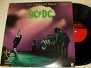 rare AC/DC Let There Be Rock Lp INTERPAH GREEN CVR acdc