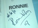 SIGNED RONNIE WOOD ROLLING STONES 1ST ED BOOK RONNIE