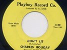  NORTHERN SOUL 45-CHARLES HOLIDAY on PLAYBOY
