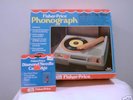 CHILD'S FISHER PRICE RECORD PLAYER w 12 DISNEY RECORDS