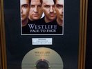 WESTLIFE FRAMED GOLD COLLECTORS DISC - XMAS GIFT