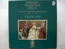 BACH 6 SONATAS FOR VIOLIN FELIX AYO PHILLIPS 2LP BOX NM
