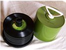 1960s Disk-Go 45 rpm record case + 43 BEATLES RECORDS
