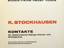 STOCKHAUSEN Kontakte TUDOR elect/pn/per 60's WERGO RARE