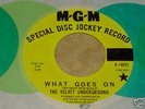 1969 Velvet Underground Rare MGM #14057 Yellow Label 45