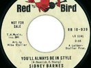 Sidney Barnes RARE Northern Soul 45 on Red Bird