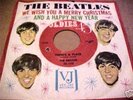 BEATLES CHRISTMAS 45 RPM RECORD SLEEVE 1964 with record