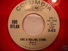 Bob Dylan  45  PROMO red vinyl  Like a Rolling Stone