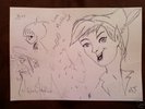 MICHAEL JACKSON AUTHENTIC&ORIGINAL SIGNED DRAWINGS/ART
